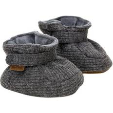 28 Overtrekkssko En Fant Baby Slippers - Dark Grey Melange