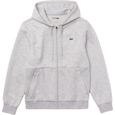 Lacoste Gensere Lacoste Mesh Panels Hoodie - Grey Chine /Light Grey