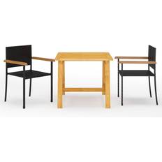 Square Patio Dining Sets vidaXL 3068708 Patio Dining Set, 1 Table incl. 2 Chairs