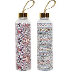Glas - Multifärgade Vattenflaskor DKD Mosaic Vattenflaska 2st