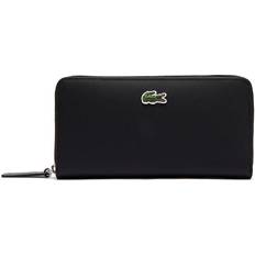 Lacoste Women's L.12.12 Concept Petit Piqué 12 Card Zip Wallet - Black