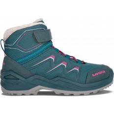 Lowa Kid's Maddox Warm GTX Mid - Petrol/Pink