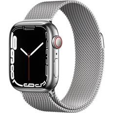 Apple Watch Series 7 Wearables Apple Watch Series 7 Cellular 41mm Stainless Steel Case with Milanese Loop