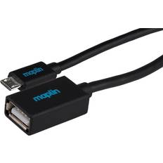 Maplin USB A-USB Micro B M-F 2.0 1.5m