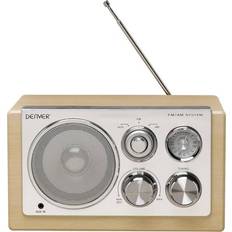 Denver TR-61WHITE Tragbares Radio Retro-Look DV-10405