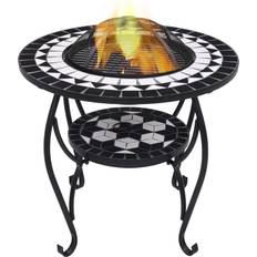 vidaXL Fire Pit with Mosaic Table