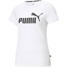 Puma Dame T-skjorter Puma Essentials Logo Women's Tee - White