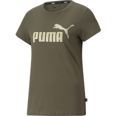 Puma Essentials Logo Women's Tee - Khaki