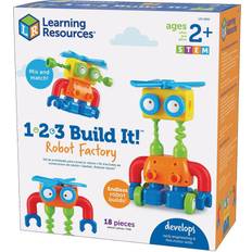 Aktivitätsspielzeuge Learning Resources 1-2-3 Build It Robot Factory