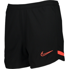 Nike Dri-Fit Academy Knit Shorts Women - Black/Black/Bright Crimson/Bright Crimson