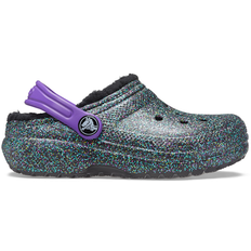 Crocs Kid's Classic Glitter Lined Clog - Starry Skies Glitter