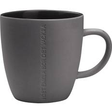 Ernst Koppar & Muggar Ernst Citat Enkla Dark Grey Mugg 35cl