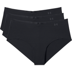 Under Armour Elastano/Lycra/Spandex Bragas Under Armour Pure Stretch Hipster 3-pack - Black/Graphite