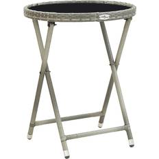 Gris Tables Basses d'Extérieur vidaXL 46204 Ø60cm