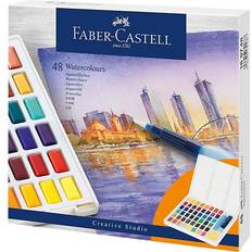 Wasserbasiert Aquarellfarben Faber-Castell Watercolors in Pans 48ct