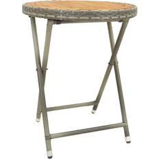 Gris Tables Basses d'Extérieur vidaXL 46206 Ø60cm