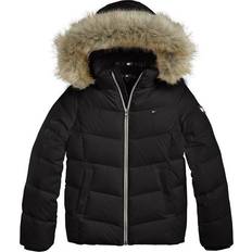 Tommy Hilfiger Essential Down Flag Patch Jacket - Black (KG0KG05980)