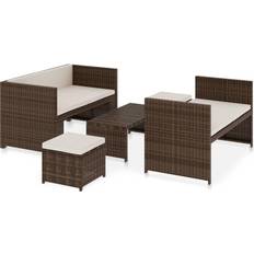 vidaXL 48133 Loungeset, 1 Bord inkl. 2 Soffor