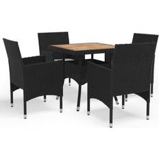 vidaXL 3058322 Set da pranzo per patio, 1 Tavolo incluso 4 Sedie