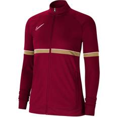 Nike Academy 21 Knit Track Training Jacket Women - Team Red/White/Jersey Gold