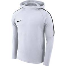 Football - White Jumpers Nike Academy 18 Hoodie Sweatshirt Men - White/Black