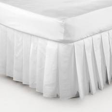 Poliestere Copriletti Belledorm Easy Fit Knife Pleated Valance Sheet White (191x91cm)