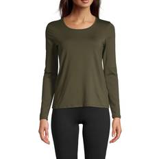 Polyamid - S T-skjorter Casall Essential Mesh Detail Long Sleeve - Forest Green