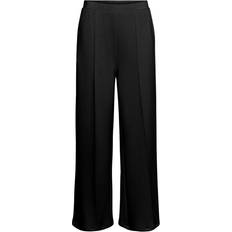 Modal - Women Trousers Vero Moda Silky Detail Trousers - Black