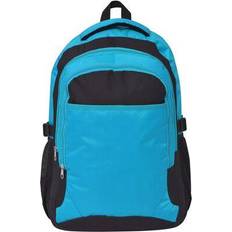 vidaXL Rugzak voor school 40 L zwart en blauw