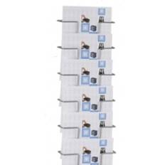 Twin Agenda A4 Brochure Holder for Wall 6-Bay