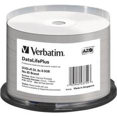 Verbatim 8.5GB 8X DVD-R Thermal Printable 50 Packs Disc Model 43754