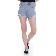 Dr. Denim Skye Empress Ripped Shorts - Light Blue