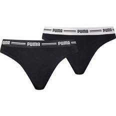 Puma Women Panties Puma Women's Iconic String 2-pack - Black