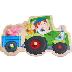 Steckpuzzles Haba Clutching Puzzle Jolly Tractor Ride