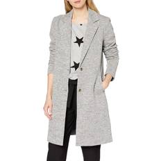 Cotone - Donna Abbigliamento esterno Only Carrie Life Mel Coat - Gray/Light Gray Melange