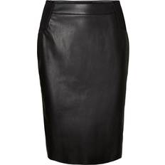 Slim - Women Skirts Vero Moda Buttersia High Waist Skirt - Black