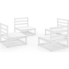 vidaXL 3075260 Loungeset, Bord inkl. 4 Soffor
