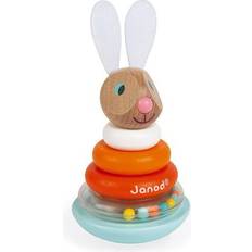 Lapin Jouets pour bébés Janod Lapin Stackable Roly Poly Rabbit