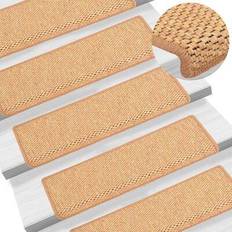 Orange Trappmattor vidaXL 326889 15-pack Orange, Grå 25X65cm