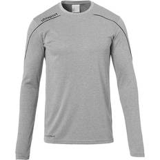 Uhlsport Stream 22 Long Sleeve T-shirt Unisex - Dark Grey Mélange/Black