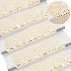 Beige Trappemåtter vidaXL 326893 15-pack Beige 25x65cm