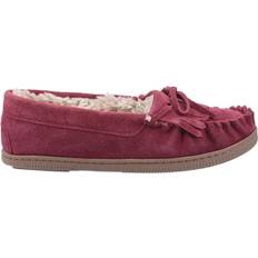 Hush Puppies Women Moccasins Hush Puppies Addy Suede - Burgundy