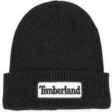 21349 Timberland Logo Knitted Beanie - Black (T21349)