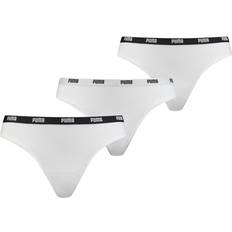 Puma White Knickers Puma Women's Iconic String 3-pack - White