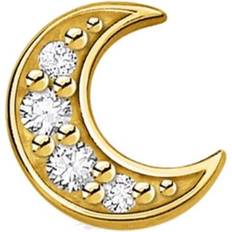 Thomas Sabo Moon Pavé Single Ear Stud - Gold/Transparent