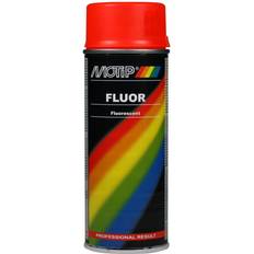 Maling selvlysende Motip Fluor Lakmaling Red Orange 0.4L