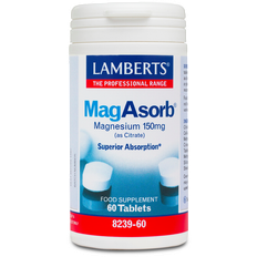 Verbetering van spierfunctie Vitaminen en Mineralen Lamberts MagAsorb Magnesium 150mg