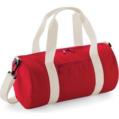 BagBase Mini Barrel Bag - Classic Red/Off White