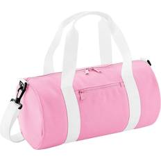 BagBase Mini Barrel Bag - Classic Pink/White