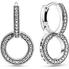 Korvakorut Pandora Moments Charm Double Hoop Korvakorut - 299562C00